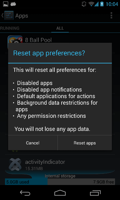 resetpreferences