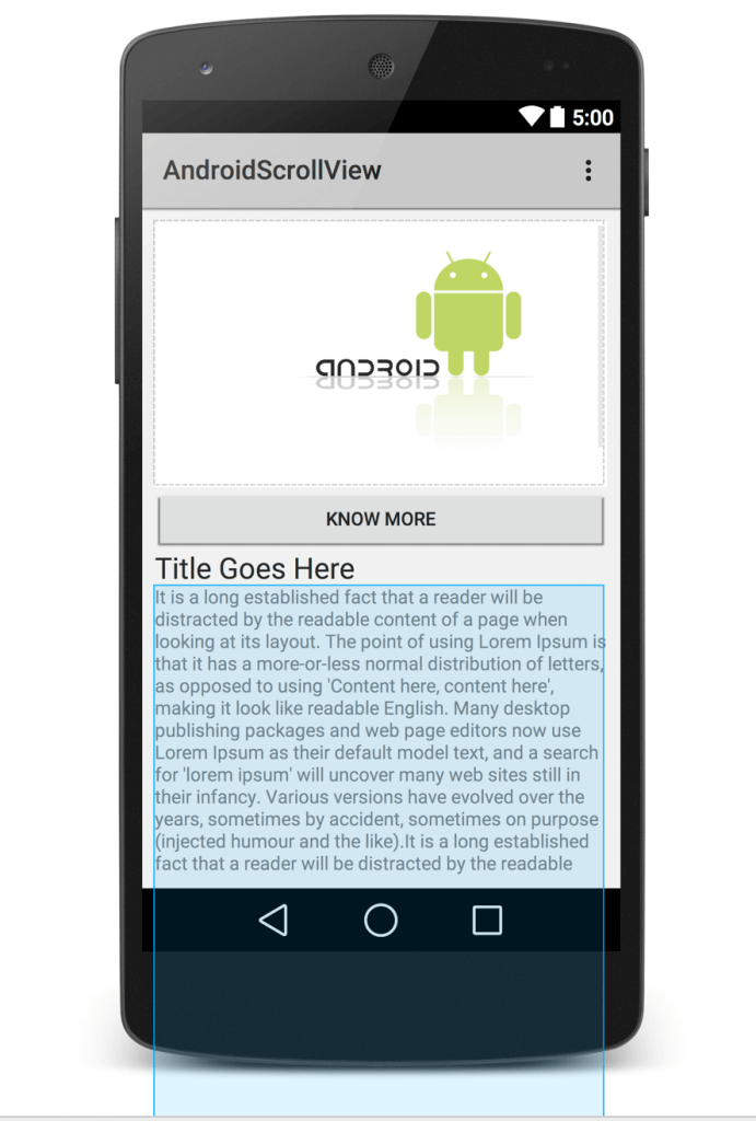 AndroidScrollVIew