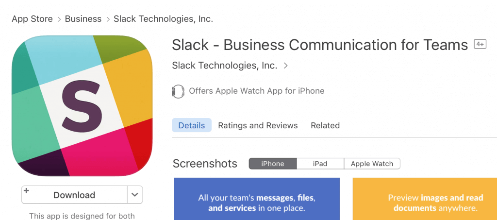 Slack Description