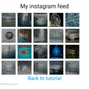 Stream Instagram Photos to Website - jQuery example