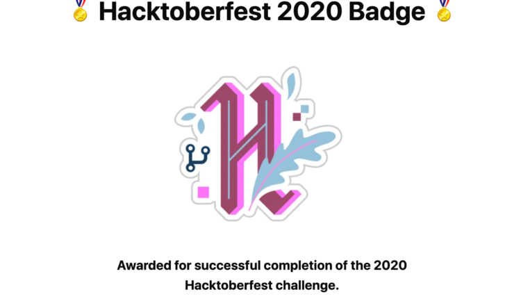 Hacktoberfest 2020 badge
